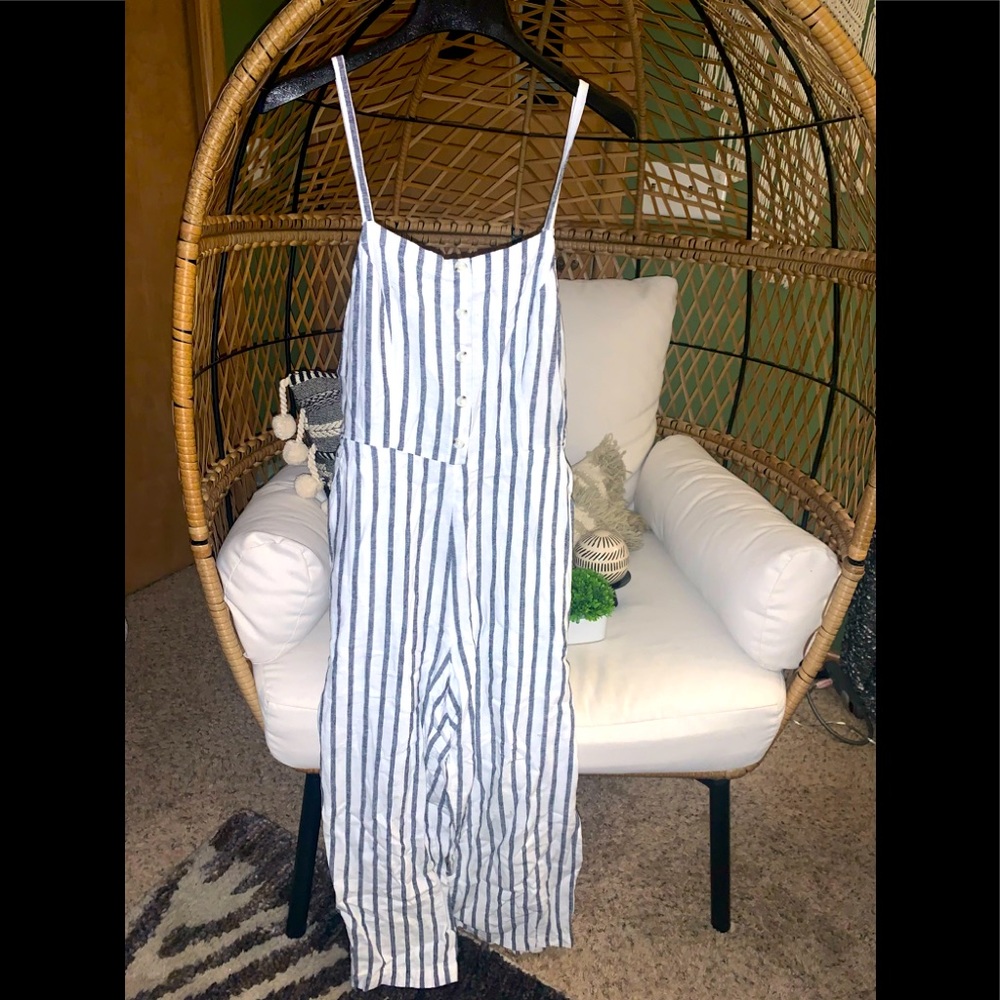 Size Medium Old Navy Striped Jumpsuit